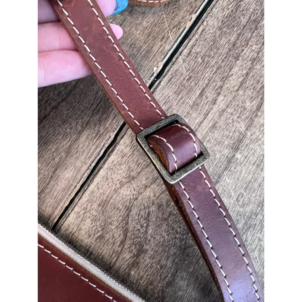 Portland Leather Goods Almost Perfect Festival Bag Dark Brown Crossbody Boho